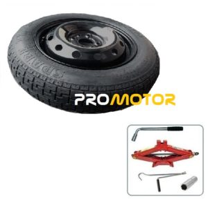 TheWheelShop 17 SPACE SAVER SPARE WHEEL AND TOOL KIT COMPATIBLE WITH 500X 2014-PRESENT DAY 