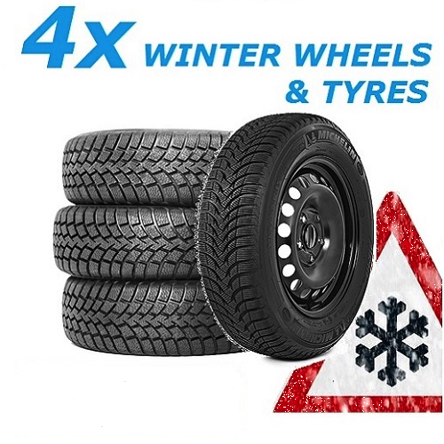 FORD C-MAX (2007-2016) 4 WINTER STEEL WHEELS AND 205/55 R16 TYRES-0